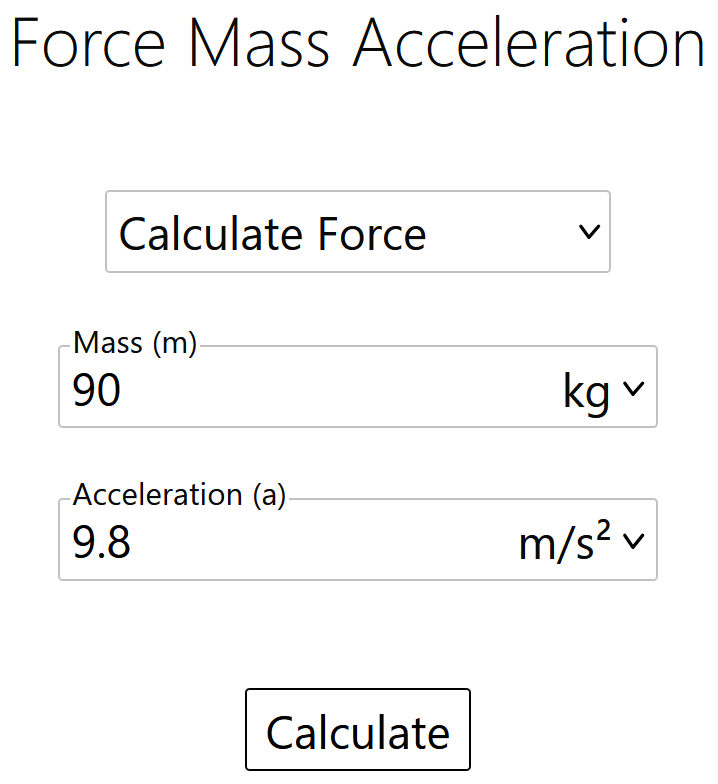 Force Calculator