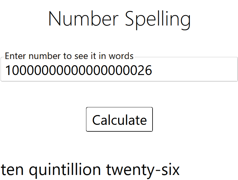 Number to Words Converter